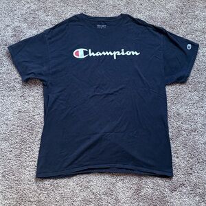 Champion Men's Dark Blue Tee
